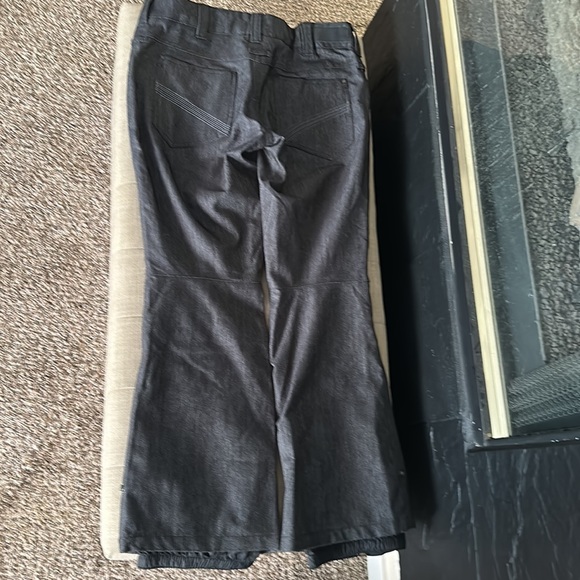 Empyre Black Denim Snowboarding Ski Pants Women’s Sz M - Picture 8 of 11